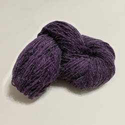 安哥拉軟絲毛線－黑嘉莉紫 200g