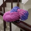 涵蔻。棉質(段染)毛線▶紫蘭花 265g