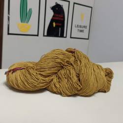 芥黃沙色星棉 200g